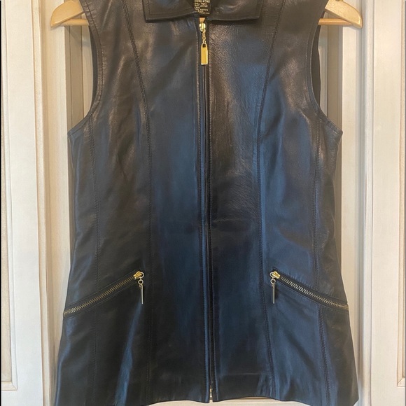 Vintage leather vest like new - Picture 6 of 6